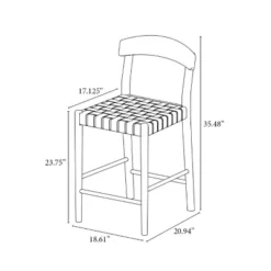 Cliff Haven Solid Wood With Woven Seat Counter Height Barstool - Threshold™ Designed With Studio McGee 5 Cliff Haven Solid Wood With Woven Seat Counter Height Barstool - Threshold™ Designed With Studio McGee -WarmWhisper Store GUEST 028577f6 8f3f 49ef 9a03 601c170f7db8