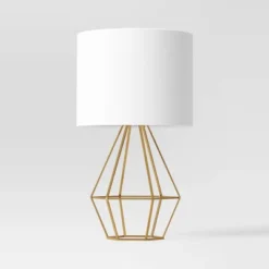 Large Geo Table Lamp Brass - Threshold™ -WarmWhisper Store GUEST 02bc80c8 8627 44b4 8a7b 2427065ec749