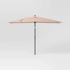 10'x6' Rectangular Market Patio Umbrella - Black Pole - Threshold™ -WarmWhisper Store GUEST 04fd764f 25cd 4622 a038 23802c9ac138