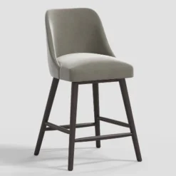 Geller Counter Height Barstool In Shiny Velvet - Threshold™ -WarmWhisper Store GUEST 05ce6917 c9f0 44a0 b5ab e186844e72cd