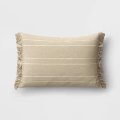 Textured Linen Striped Throw Pillow Neutral - Threshold™ -WarmWhisper Store GUEST 06f921ce 8469 4689 90ae 595c1954d5db