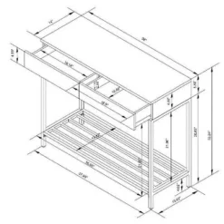 Loring Console Table Vintage Oak - Threshold™ -WarmWhisper Store GUEST 075b98e6 c284 4a77 b0d1 c62136fa3cfb