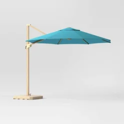 11'x11' Offset Patio Umbrella - Light Wood Pole - Threshold™ -WarmWhisper Store GUEST 081b8e95 cf68 4752 adda 7a85d0a3bba3