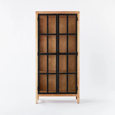 Bountiful Wood and Glass Tall Cabinet - Threshold™ designed with Studio McGee Bountiful Wood And Glass Tall Cabinet - Threshold™ Designed With Studio McGee -WarmWhisper Store GUEST 092a813f 07ad 4eb5 8882 1bf13e69b7d9