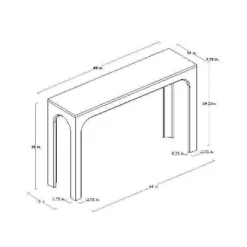 Thetford Console Table Gray - Threshold™ Designed With Studio McGee -WarmWhisper Store GUEST 094e781e 9ba9 4573 90e2 20870689eed5