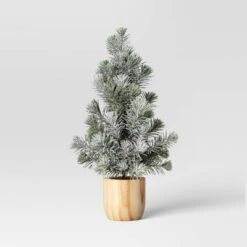 Artificial Plant Snowy Tree In Wood Pot - Threshold™ -WarmWhisper Store GUEST 0ac3b3dc 3fc0 4633 b25b 3cd1be8f10cb