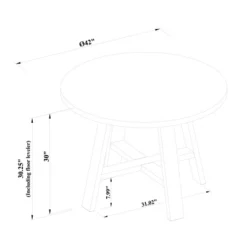 42" Linden Round Wood Dining Table - Threshold™ Designed With Studio McGee -WarmWhisper Store GUEST 0c000735 3d37 445d 864f 66166a58d562