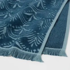 Plush Scallop Towel Teal Blue - Threshold™ -WarmWhisper Store GUEST 0f3baf99 21c1 4566 bc50 f03d88b13376