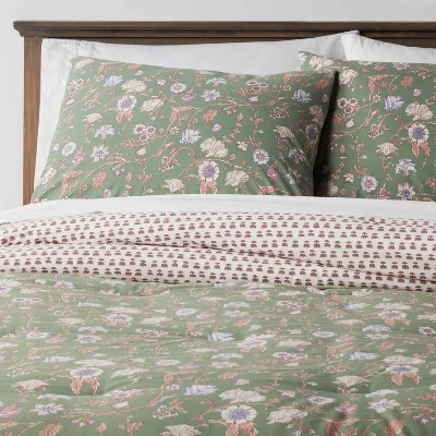 Boho Reversible Printed Comforter & Sham Set Green Floral - Threshold™ Boho Reversible Printed Comforter & Sham Set Green Floral - Threshold™ -WarmWhisper Store GUEST 0f9c84d0 5a70 47f3 b289 ffe81d435ba1