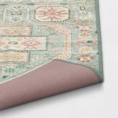2'3"x3'9" Washable Persian Style Accent Rug Green - Threshold™ 2'3"x3'9" Washable Persian Style Accent Rug Green - Threshold™ -WarmWhisper Store GUEST 1006781a a639 4c3f b56e 25cb64ba9378