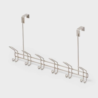 6 Over The Door Hook Silver - Threshold™ 6 Over The Door Hook Silver - Threshold™ -WarmWhisper Store GUEST 12fb727f 3cc2 45c6 9c1f f04213a4e9b9