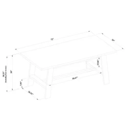 72" Linden Rectangular Wood Dining Table Black - Threshold™ Designed With Studio McGee -WarmWhisper Store GUEST 14a58017 55c6 43fd 9292 f84cbf4e43de