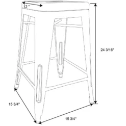 Set Of 2 Carlisle Backless Swivel Counter Height Barstool Matte Black - Threshold™ 3 Set Of 2 Carlisle Backless Swivel Counter Height Barstool Matte Black - Threshold™ -WarmWhisper Store GUEST 15d5afed 18c0 46bb bc02 db716f3bc002