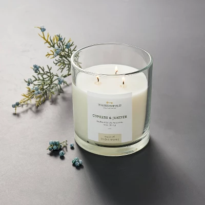 Clear Glass Cypress & Juniper Candle White - Threshold™ designed with Studio McGee Clear Glass Cypress & Juniper Candle White - Threshold™ Designed With Studio McGee -WarmWhisper Store GUEST 18d71888 e3be 4385 b4cf 4cd30fad0238