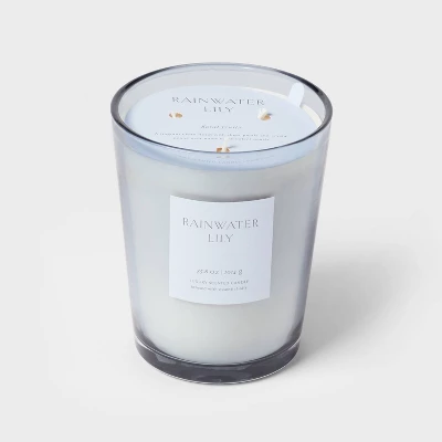 Colored Vase Glass with Dustcover Rainwater Lily Candle Gray - Threshold™ Colored Vase Glass With Dustcover Rainwater Lily Candle Gray - Threshold™ -WarmWhisper Store GUEST 1a738ead 7e7a 4f46 b4ff 79439b3488d0