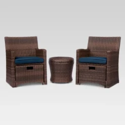 Halsted 5pc Wicker Small Space Patio Furniture Set - Threshold -WarmWhisper Store GUEST 1ced16bd 3338 4b20 ad53 18ec10aa17b8