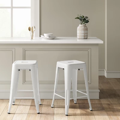 Set of 2 24" Carlisle Metal Counter Height Barstool - Threshold™ Set Of 2 24" Carlisle Metal Counter Height Barstool - Threshold™ -WarmWhisper Store GUEST 1d559c39 923b 4f6d a83f 17a8cca96b7e