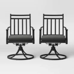 Fairmont 2pk Metal Patio Swivel Rocking Dining Chair - Threshold 3 Fairmont 2pk Metal Patio Swivel Rocking Dining Chair - Threshold -WarmWhisper Store GUEST 1e9b80f3 fa2a 4195 8a24 8c87b2112c2f