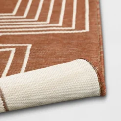 7'x10' Geometric Outdoor Rug Brown/White - Threshold™ -WarmWhisper Store GUEST 1eaeb583 a2f0 4aeb 8aa5 e05070a1089d
