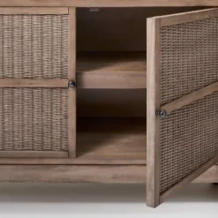 Brandeis Woven TV Stand For TVs Up To 60" Brown - Threshold™ Designed With Studio McGee -WarmWhisper Store GUEST 207e0e77 d234 4ee8 8261 19fba8aebd36