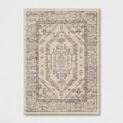 Plush Persian Style Area Rug Cream - Threshold™ -WarmWhisper Store GUEST 21495567 798b 4c7e 88b2 01a16bec916d