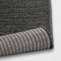 7'x10' Oversized Stripe Outdoor Rug Charcoal Gray - Threshold™ -WarmWhisper Store GUEST 21abd3e1 a24e 4f6f 9e44 e5faf3fd3e98