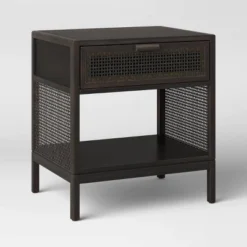 Minsmere Caned Accent Table With Drawer - Threshold™ -WarmWhisper Store GUEST 23659c74 8dfe 46e6 9a26 29fa08c881e2