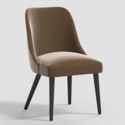 Geller Modern Dining Chair In Shiny Velvet Mystere - Threshold™ -WarmWhisper Store GUEST 2369bae7 56ac 4476 907a bffe87efe6d3