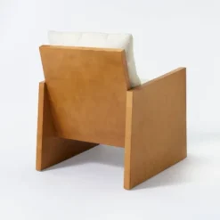 Duchesne Wood Accent Chair With Upholstered Seat And Back Cream - Threshold™ Designed With Studio McGee -WarmWhisper Store GUEST 24953014 21ba 4b79 86f6 10fc824431e8