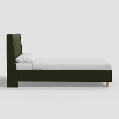 Encino Wingback Platform Bed in Dry Velvet - Threshold™ designed with Studio McGee Encino Wingback Platform Bed In Dry Velvet - Threshold™ Designed With Studio McGee -WarmWhisper Store GUEST 25df3c84 c590 4d4c a494 fb0b976b04c3