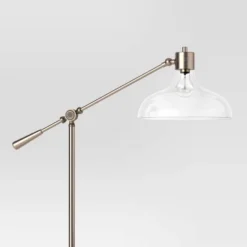 Crosby Bell Floor Lamp Brass With Glass Shade - Threshold™ -WarmWhisper Store GUEST 26149be8 59a3 4410 bac0 69bf4e1c57fc