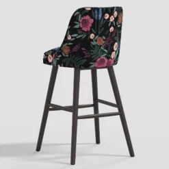 Geller Modern Counter Height Barstool In Botanical Grant Floral Ink - Threshold™ -WarmWhisper Store GUEST 262b327f e7a7 45cb 9f89 834fa21078ad