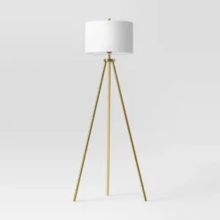 Ellis Tripod Floor Lamp Brass - Threshold™ -WarmWhisper Store GUEST 263804f4 23df 4efe ae72 a07eedaf8c93