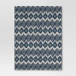 Ikat Outdoor Rug Blue - Threshold™ -WarmWhisper Store GUEST 26cc3119 0645 49b3 8d70 543d60a6eca5