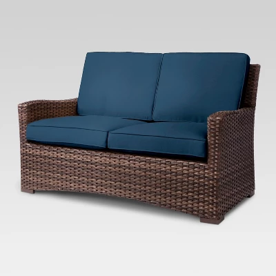 Halsted Wicker Patio Loveseat - Threshold Halsted Wicker Patio Loveseat - Threshold -WarmWhisper Store GUEST 2738ed0c fb1d 49ae 9bb2 9fcff19d9ae3