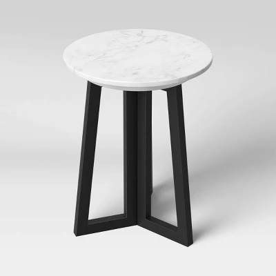 Altavista Round Marble End Table White - Threshold™ Altavista Round Marble End Table White - Threshold™ -WarmWhisper Store GUEST 2758c8eb 8d8e 4972 8d46 eafeb11b9283