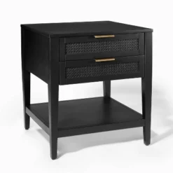 East Bluff 2 Drawers Woven Accent Table Black - Threshold™ Designed With Studio McGee 7 East Bluff 2 Drawers Woven Accent Table Black - Threshold™ Designed With Studio McGee -WarmWhisper Store GUEST 29905b41 0976 4ad7 8c10 41d4cef772fa