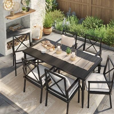 2pc Searsburg Aluminum Outdoor Patio Dining Chairs Arm Chairs Black - Threshold™ 2pc Searsburg Aluminum Outdoor Patio Dining Chairs Arm Chairs Black - Threshold™ -WarmWhisper Store GUEST 2bc7f925 f26d 47f8 aa71 d39cc9460e60