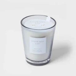 Colored Vase Glass With Dustcover Rainwater Lily Candle Gray - Threshold™ 5 Colored Vase Glass With Dustcover Rainwater Lily Candle Gray - Threshold™ -WarmWhisper Store GUEST 2e50a42e 63db 4b02 b057 d911289b4b14