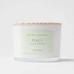 Wood Lidded Glass Wellness Peace Candle - Threshold™ -WarmWhisper Store GUEST 2feb914f 8f52 46ab 912d 8ae6fe7aa3f3