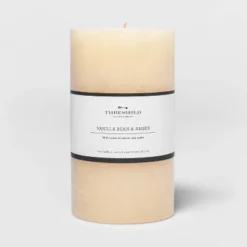 Pillar Vanilla Bean And Amber Candle - Threshold™ -WarmWhisper Store GUEST 311acfd4 ed2f 4111 b923 395ad3b6df96
