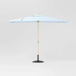 10'x6' Rectangular Market Patio Umbrella - Light Wood Pole - Threshold™ -WarmWhisper Store GUEST 32690235 0262 4e06 8d28 3c6fb1c2c51a