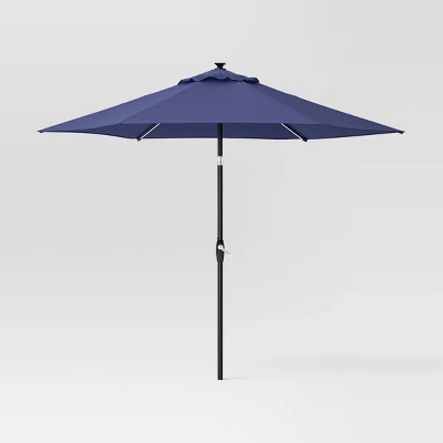 9'x9' Market Solar Patio Umbrella - Black Pole - Threshold™ 9'x9' Market Solar Patio Umbrella - Black Pole - Threshold™ -WarmWhisper Store GUEST 32b05271 3989 44d4 89e6 f7888005452b