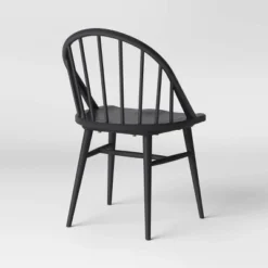 2pk Adwolf Rounded Spindle Dining Chairs Black - Threshold™ -WarmWhisper Store GUEST 3349c84d 67f7 4df0 bbc1 7211fcfc09d1