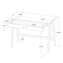 Paulo Wood Writing Desk With Drawer - Threshold™ -WarmWhisper Store GUEST 3523b949 cdf7 44af ba99 a848cef26b34