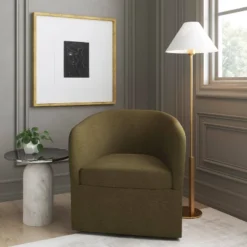 Rhea Swivel Chair In Linen - Threshold™ -WarmWhisper Store GUEST 36774f99 22fd 4368 b1ed 89e0c21f5995