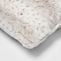 Snow Leopard Ombre Faux Fur Throw Pillow - Threshold™ -WarmWhisper Store GUEST 3736a0e8 d523 4b7d 8a08 9d54d4dfe9b9