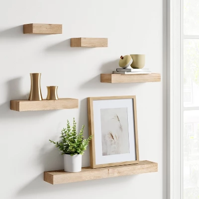 Set of 5 Wall Shelf Natural - Project 62™ Set Of 5 Wall Shelf Natural - Project 62™ -WarmWhisper Store GUEST 388c7430 b30c 4383 aabf e72d3225b6a5