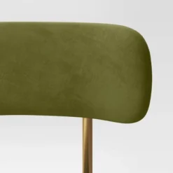 Orion Luxe Dining Chair With Brass Legs Olive Green Velvet - Threshold™ -WarmWhisper Store GUEST 3bdc1113 2417 49f9 8d4f c2d4be4d4a20