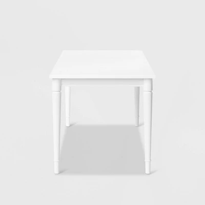 72" Cambridge Farmhouse Fully Painted Turned Leg Rectangular Dining Table White - Threshold™ 72" Cambridge Farmhouse Fully Painted Turned Leg Rectangular Dining Table White - Threshold™ -WarmWhisper Store GUEST 3e32cc20 8c10 490b 8c91 0693a68f6fdf